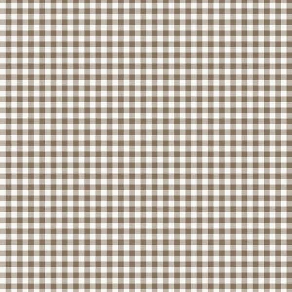 Cocoa and White Gingham Check Vinyl Peel and Stick Wallpaper Roll (Covers 28 sq. ft. )