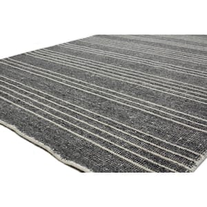 Savannah Charcoal 4 ft. x 6 ft. (3'6" x 5'6") Geometric Contemporary Accent Rug