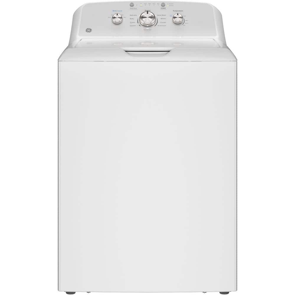 4.3 cu. ft. Top Load Washer in White with Dual Action Agitator and Sanitize with Oxi