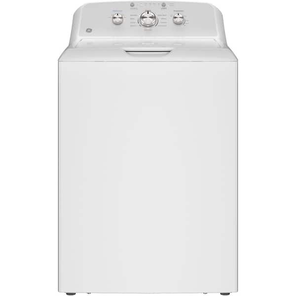 GE 4.3 cu. ft. Top Load Washer in White with Dual Action Agitator and Sanitize with Oxi