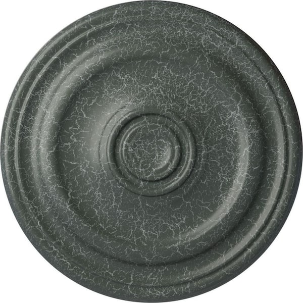 Ekena Millwork 1-1/2" x 15-7/8" x 15-7/8" Polyurethane Kepler Traditional Ceiling Medallion, Athenian Green Crackle