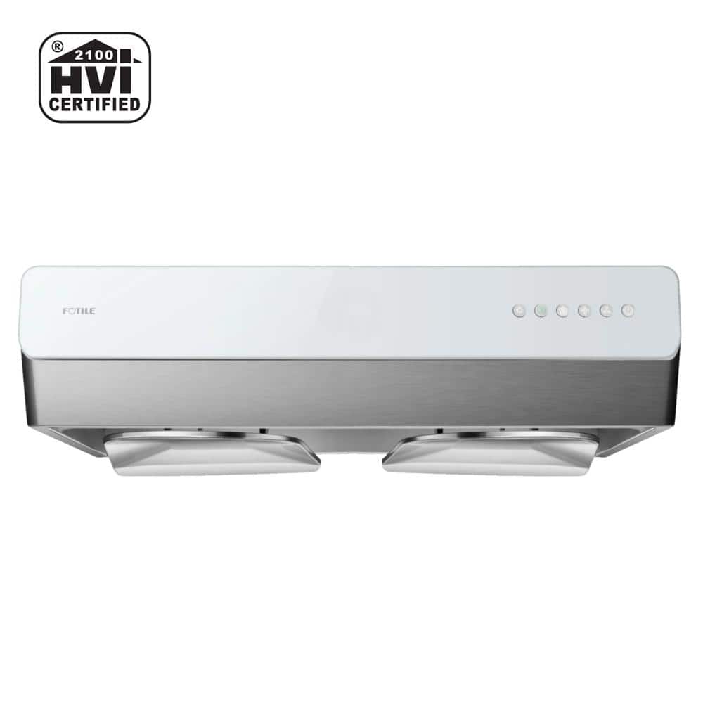 FOTILE Pixie Air Slim Line 30 in. Convertible Under Cabinet Range Hood in Stainless Steel with Push Button, Silver