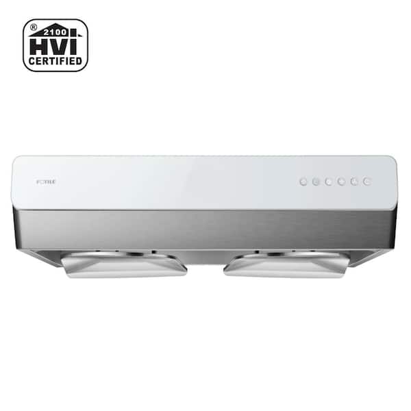 FOTILE Pixie Air Slim Line 30 in. Convertible Under Cabinet Range Hood in Stainless Steel with Push Button