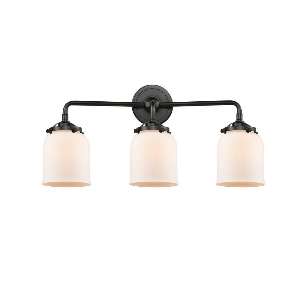 Bell 23 in. 3-Light Oil Rubbed Bronze Vanity Light with Glass Shade price history on PriceWatchPro