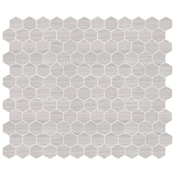 MSI Trinity Ivory Hexagon 12 in. x 12 in. Matte Porcelain Mosaic Tile 1 sq. ft./Each