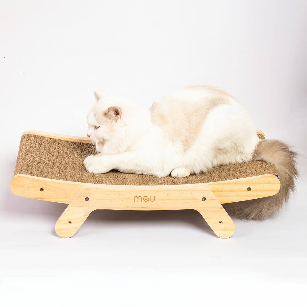 Adjustable Pinewood and Cardboard Cat Scratching Pad