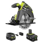 Ryobi One P505 18V Lithium Ion Cordless 5 1/2 4,700 RPM Circular