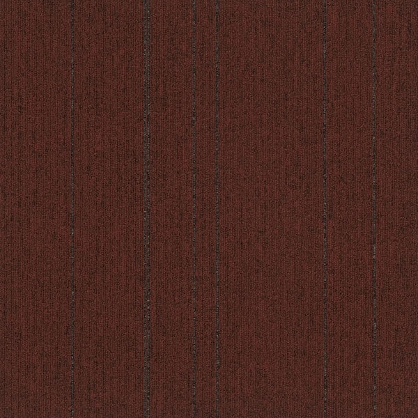 Ryedale - Solis - Red Commercial/Residential 24 x 24 in. Glue-Down Carpet Tile Square (72 sq. ft.)