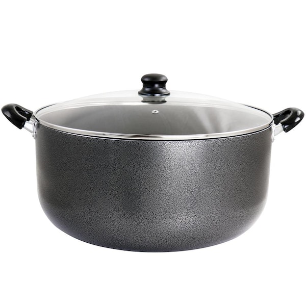 Professional Results 24 qt. Heavy Gauge Aluminum Dutch Oven in Granite Grey