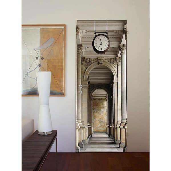 Ideal Decor 79 in. x 34 in. Passageway Wall Mural