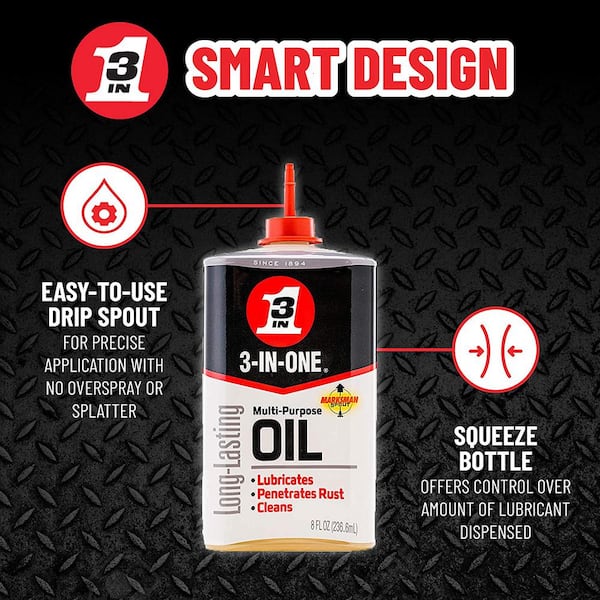 3-IN-ONE 4-oz Fast-acting Penetrant Drip Oil in the Hardware