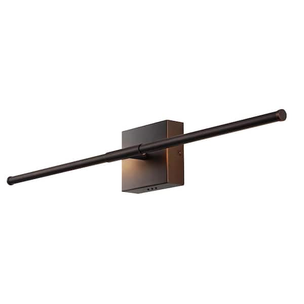 JONATHAN Y Makena 28 in. 2-Light Oil Rubbed Bronze Dimmable 