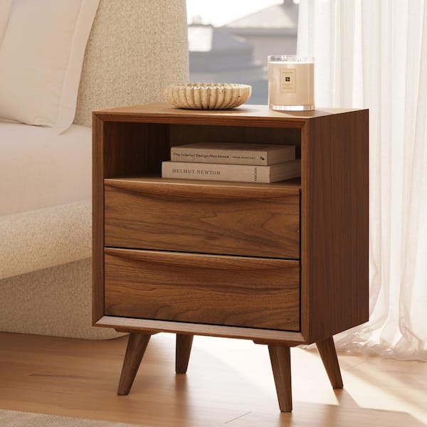 Cura Nightstand in Walnut