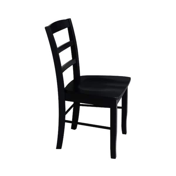Madrid Black Wood Dining Chair (Set of 2)