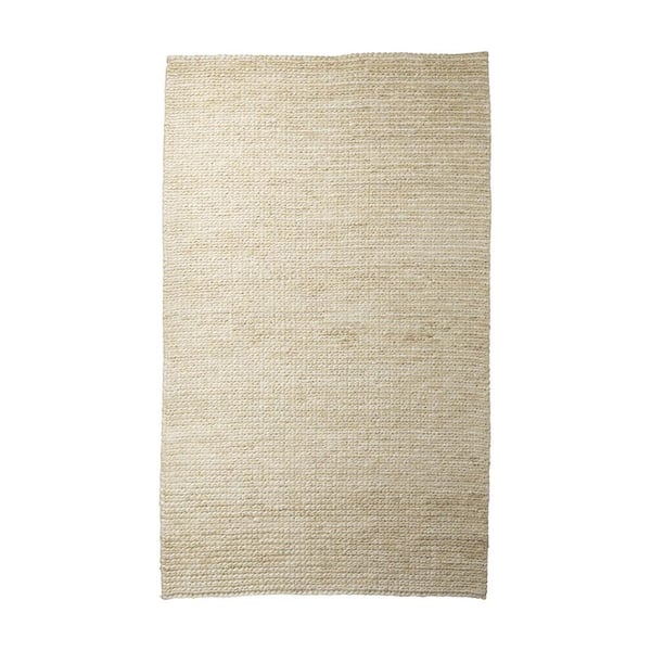 9 ft. x 12 ft. Natural Solid Color Washable Area Rug