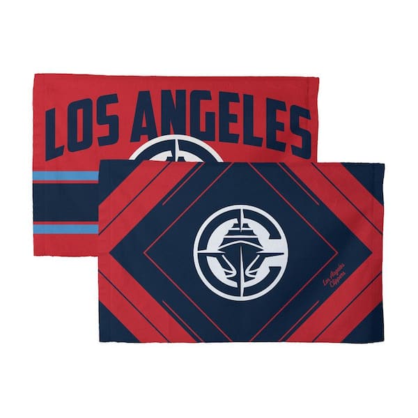 NBA Clippers Pick-N-Roll Cotton/Polyester Blend  Graphic MultiColor Fan Towel (2-Pack)