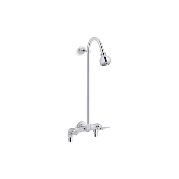 KOHLER Triton Bowe Double-Handle 1-Spray Pattern Shower Faucet 2.5 GPM with Vandal Resistant in Polished Chrome