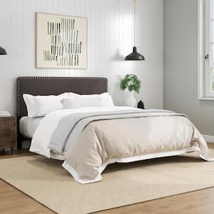 Edmond Upholstered Full/Queen Bed, Charcoal