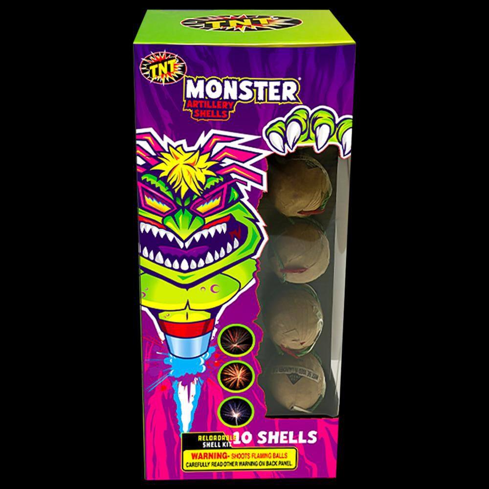 Monster 9 Inch Shells Patriotic Fireworks Monster Artillery Shells 460399 - The Home Depot