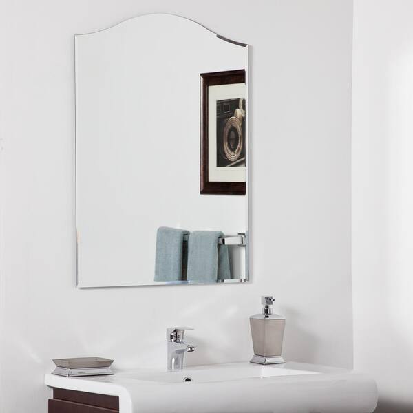 Decor Wonderland 24 In W X 32 H, Silver Arched Vanity Mirror Bathroom