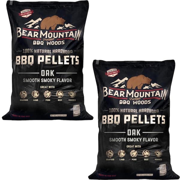 Unbranded 20 lbs. All Natural Hardwood Oak BBQ Smoker Pellets (2-Pack)