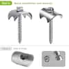Sumloty 30-Pack 304 Stainless Steel Fence Staples, 1.6 Inch Reusable Fence Screw Nails For Wire Mesh And Woven Fencing Easy Install With Power Drill Sumloty 30-Pack 304 Stainless Steel Fence Staples, 1.6 Inch Reusable Fence Screw Nails For Wire Mesh And Woven Fencing Easy Install With Power Drill
