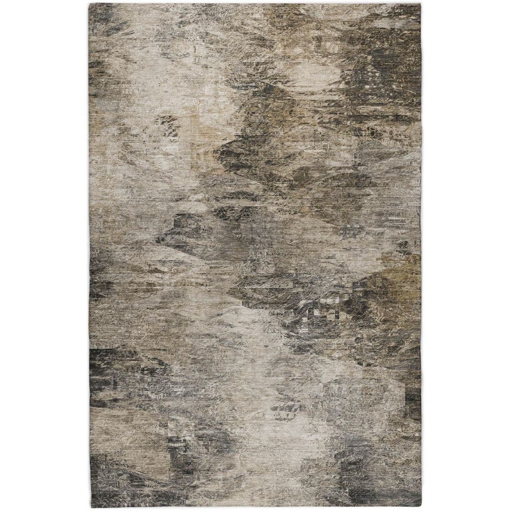 Dream Shag Premium Machine Washable Abstract ADS592 Taupe 8 ft. x 10 ft. Area Rug price history on PriceWatchPro