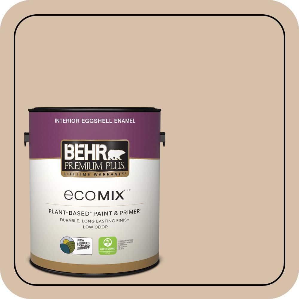 1 gal. #250E-3 Wild Porcini Eggshell Enamel EcoMix Plant-Based Interior Paint & Primer price history on PriceWatchPro