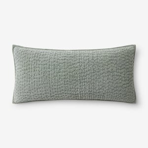 Spruce Green Speckled Weave 20x20 Holiday Throw Pillow with