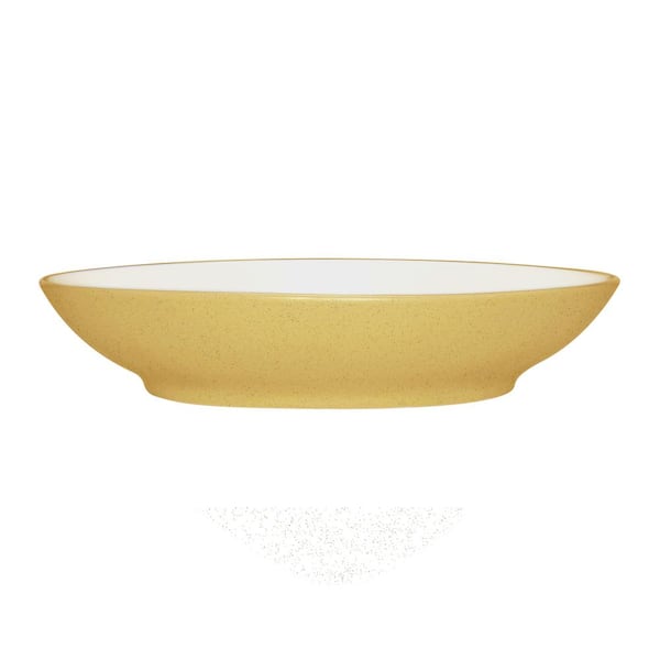 Noritake Colorwave Mustard Yellow Stoneware Coupe Pasta Bowl 9 in., 35 oz.