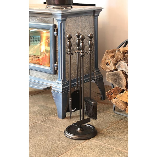 24 in. Tall 5-Piece Black Bolton Mini Fireplace Tool Set