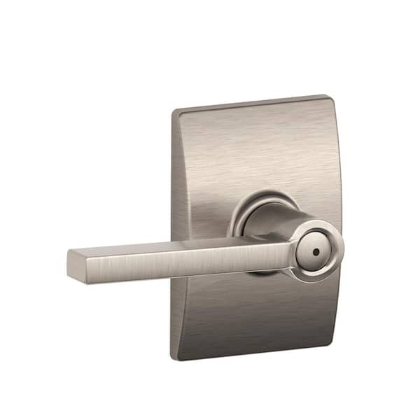 Century Single Cylinder Handleset and Latitude Lever  Satin Nickel F 並行輸入 - 3