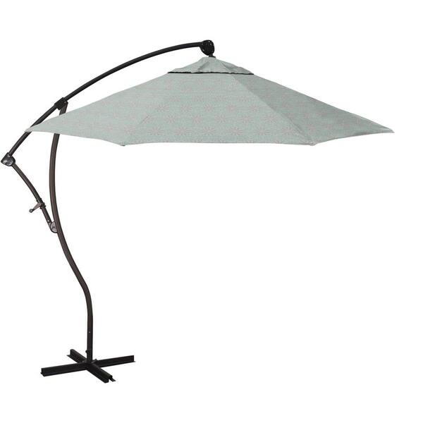 California Umbrella 9 ft. Bronze Aluminum Cantilever Patio Umbrella