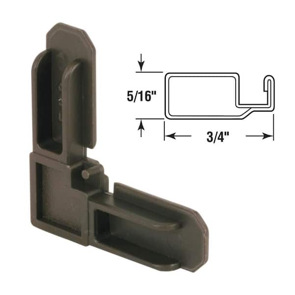 Prime-Line Mill Aluminum Casement Clip For 5/16 inch 4 pk Prime-Line Mill Aluminum Casement Clip For 5/16 inch 4 pk