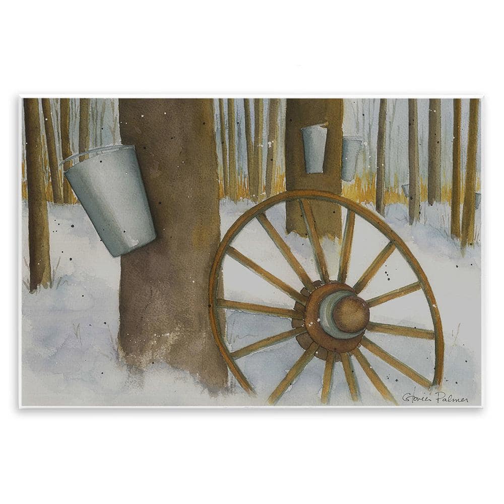 Maple Sugaring Trees by Gloria Palmer 1 Piece Unframed Graphic Print Nature Poster Art Print 19 in. x 13 in. price history on PriceWatchPro