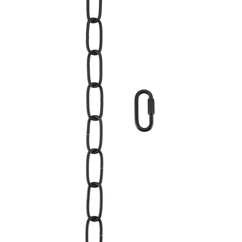 Matte Black 6-Foot Heavy Duty Steel Chain with Quick Link