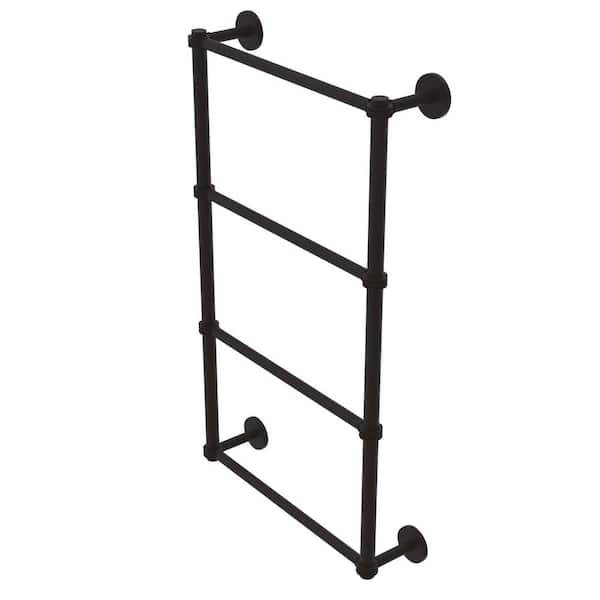 Allied Brass Prestige Skyline Collection 4-Tier 36 in. Wall Mounted Ladder Towel Bar with Dotted Detail in Oil Rubbed Bronze