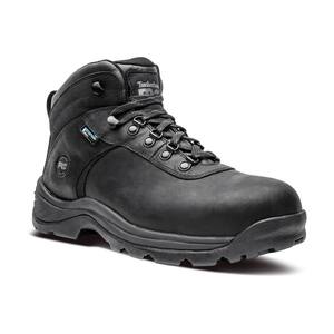 Timberland PRO Men s Flume Work Waterproof Hiker Work Boot Steel Toe Black Size 10 M TB0A1ZVQ00110M The Home Depot