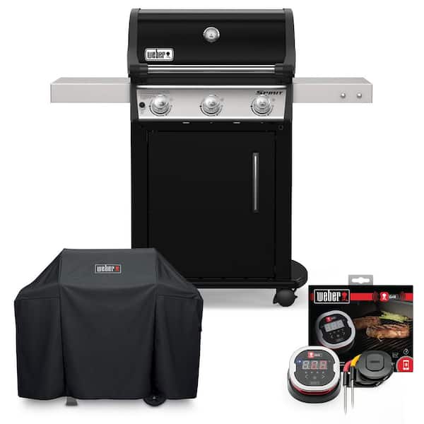Schaken Tutor Mis Weber Spirit E-315 Liquid Propane Gas Grill Combo with Cover and iGrill  2-18101 - The Home Depot