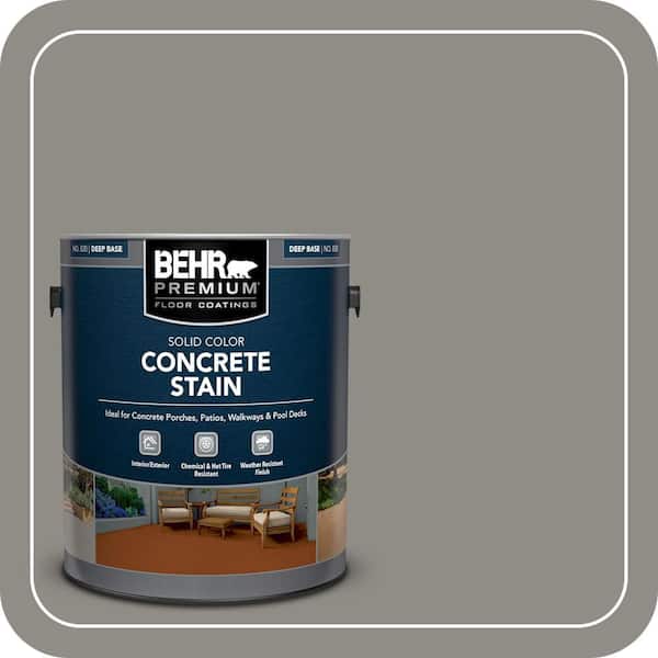 1 gal. #PFC-69 Fresh Cement Solid Color Flat Interior/Exterior Concrete Stain