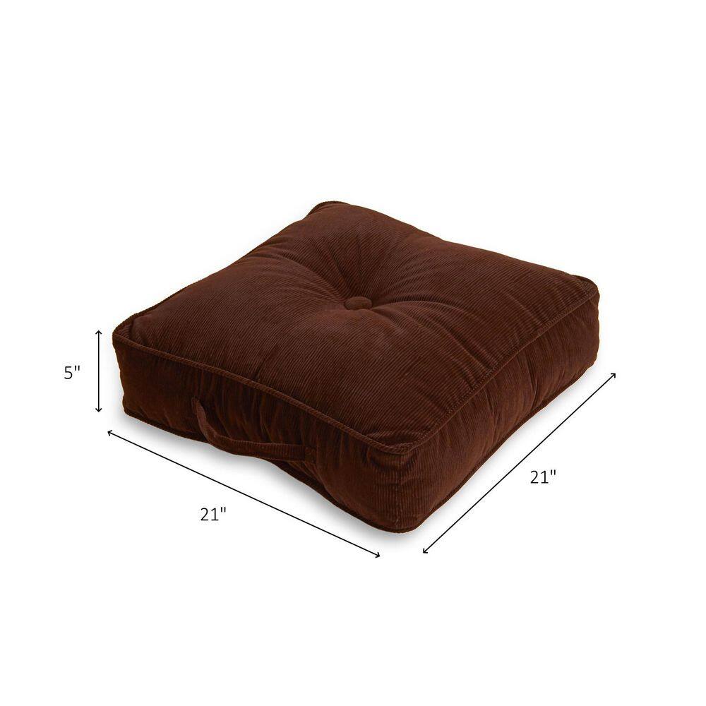 Omaha Bitter Deluxe Microfiber 21" Square Floor Pillow