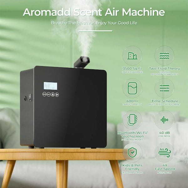 600ml Large Room Smart Scent Machine with Cold Air Tech for Home