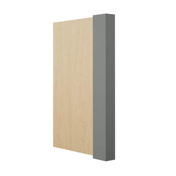 Hampton Bay Designer Series Storm Gray 24.5 in. x 34.5 in. x 3 in. Dishwasher Return End Panel