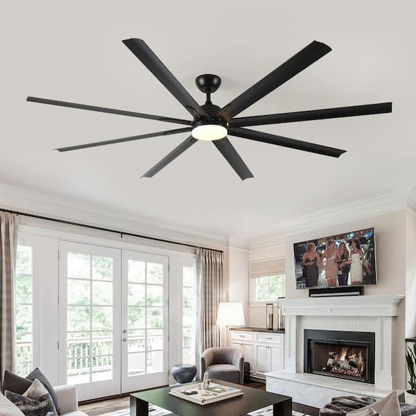 Jushua 84 in. Super Large Indoor Black Ceiling Fan with Jushua 84 in. Super Large Indoor Black Ceiling Fan with