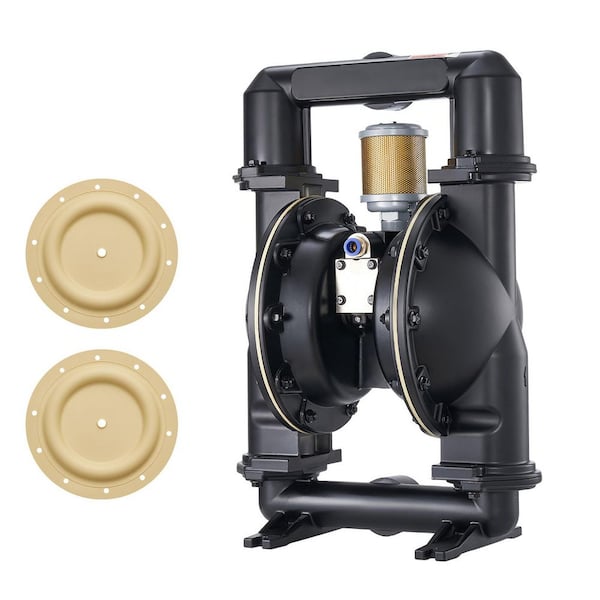 Air Operated Double Diaphragm Pump, 35 GPM, Max 114 PSI, 262 ft. Max Head Lift, Standard Port Pneumatic Waste Oil Pump