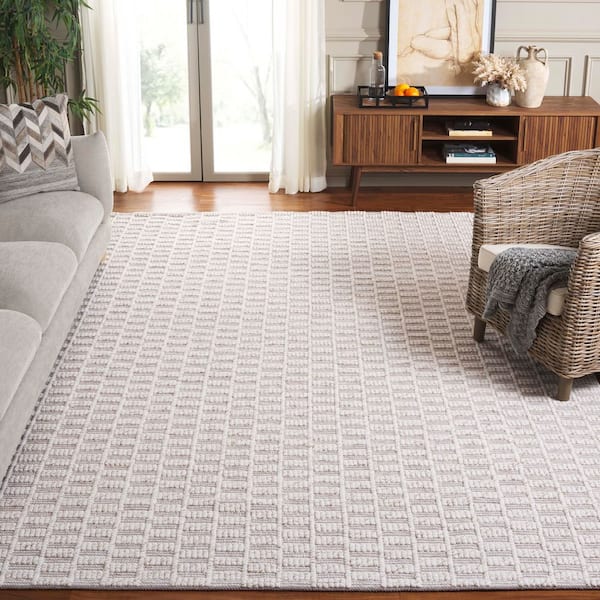 Natura 8 ft. x 10 ft. Brown/Ivory Geometric Area Rug