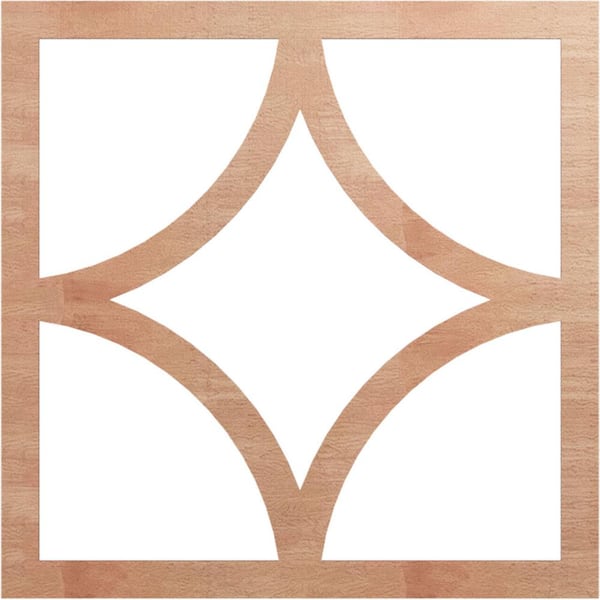 Ekena Millwork 0.25 in. x 38 in. x 38 in. Wood Medallion Moulding