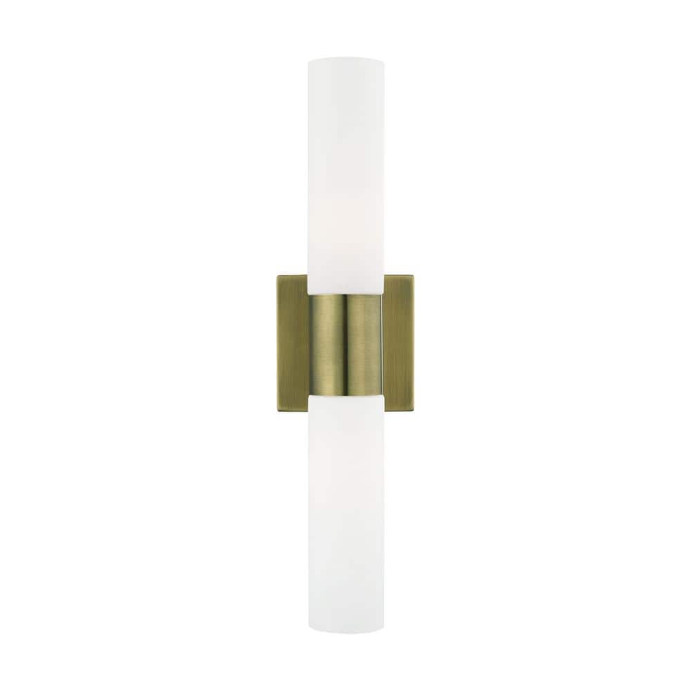 Aspen 2-Light Antique Brass ADA Wall Sconce price history on PriceWatchPro