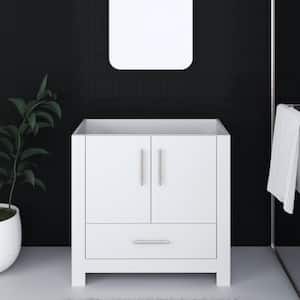Boston 36 in. W x 20 in. D x 34 in. H Bath Vanity Cabinet without Top in White