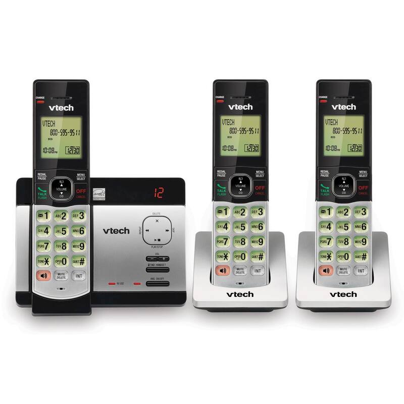 3-Handset Answering System with Caller ID